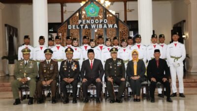 Paskibraka Kabupaten Sidoarjo 2024 Dikukuhkan di Pendopo Delta Wibawa