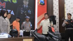 Pelaku Penendang Pemotor hingga Tewas Berakhir Masuk Bui Polres Kediri Kota