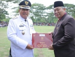 Wabup Asahan Pimpin Upacara Penurunan Bendera Merah Putih