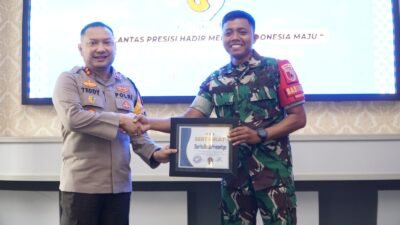 Babinsa Beji Raih Penghagaan Dari Polres Pasuruan