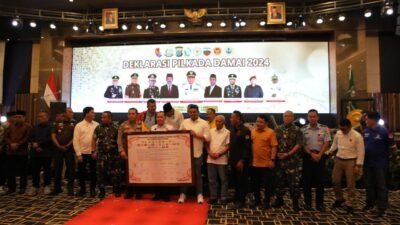 Pj Sekda Kabupaten Asahan Ikuti Deklarasi Pilkada Sumut