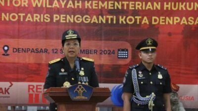 Kakanwil Kemenkumham Bali Lantik 18 Pejabat Keuangan dan Notaris Pengganti