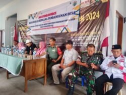 Danramil 0819/03 Kraton-Pasuruan Hadiri Musrenbangdes Desa Tambakrejo