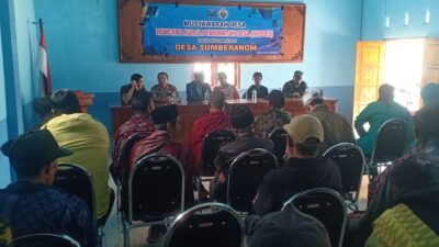 Koramil Sumber Ikuti Musdes di Desa Sumberanom