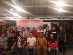 Camat Kisaran Barat dan Kapolsek Ajak Warga Nobar Timnas