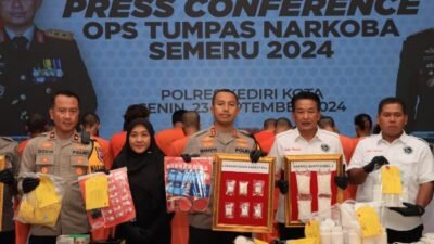 Polres Kediri Kota Tangkap 14 Pengedar Hasil Operasi Tumpas Narkoba