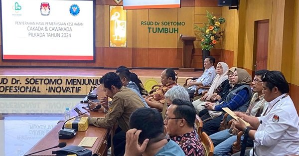 KPU Pastikan Dua Bapaslon Pilkada Kota Kediri Sehat Jasmani dan Rohani