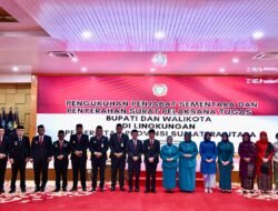 Sekda Hadiri Pengukuhan 11 Pjs Bupati dan Wali Kota Asahan