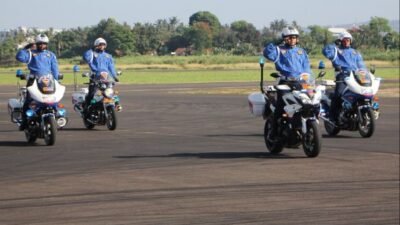 Satpomau Lanud Husein Sastranegara unjuk Keterampilan Keselamatan Berkendara 