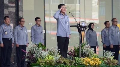 Pimpin Apel Perdana, Sekjen Kemenkumham: Kalau Mau Maju Harus Berproses