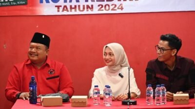 Ratusan Kader Banteng Kota Kediri Siap Menangkan Vinanda-Gus Qowim