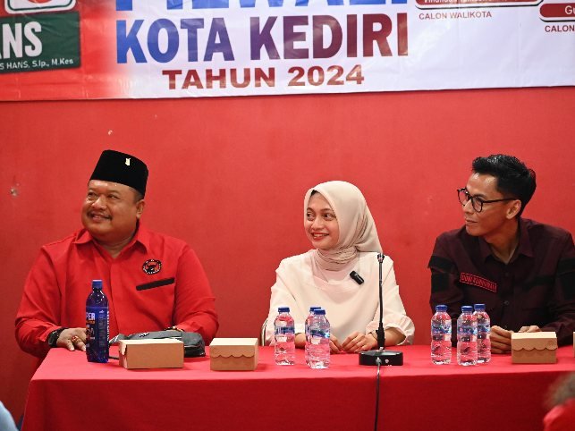 Ratusan Kader Banteng Kota Kediri Siap Menangkan Vinanda-Gus Qowim