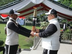 Wakil Bupati Asahan Terima Obor Api PON XXI Aceh-Sumut 2024