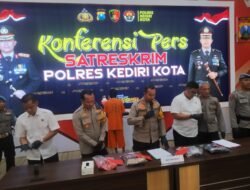 Polres Kediri Kota Tangkap Pembunuh Adik Kandung di Kelurahan Balowerti