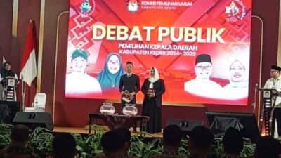 Dua Paslon Adu Program di Debat Perdana Pilkada Kabupaten Kediri