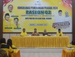Gelar Konsolidasi Golkar ‘PEDE’ Dhito-Dewi Menang di Pilkada 2024