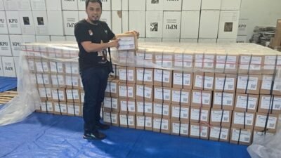KPU Kabupaten Kediri Terima Logistik 644 Box Surat Suara Pilkada 2024