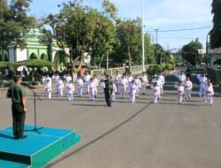 Ikuti Piala Panglima TNI, Dandim Lepas Kontingen Karate Kodim