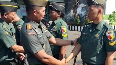 Dandim 0819 Pasuruan Pimpin Upacara Kenaikan Pangkat dan Purnatugas