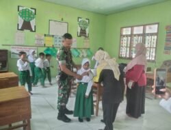 Koramil Wonomerto dampingi Pelaksanaan BIAS DT dan TD