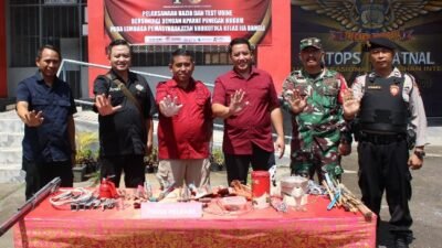 Lapastik Bangli Gelar Razia Gabungan dan Test Urine Warga Binaan 