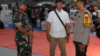 Kapolres Kediri Kota dan Dandim Cek Kesiapan Logistik Pilkada 2024 di Gudang KPU