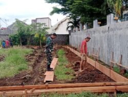 Koramil 0819/03 Kraton Cek Lokasi Pembangunan Dapur Sehat
