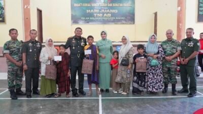 Hari Juang TNI-AD ke-79, Korem 011/LW Gelar Donor Darah dan Sunat Massal Gratis