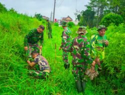 Koramil 0819/24 Tutur Gelar Penanaman Bibit Pohon Sukun