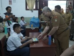 Sekda Kabupaten Asahan Launching Gerakan Uji Coba Makan Gratis