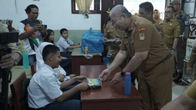 Sekda Kabupaten Asahan Launching Gerakan Uji Coba Makan Gratis