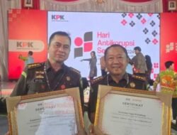 Kejati Sumsel Raih Penghargaan Peringkat I Penanganan Korupsi