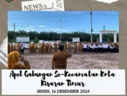 Camat Kota Kisaran Timur Pimpin Apel Gabungan