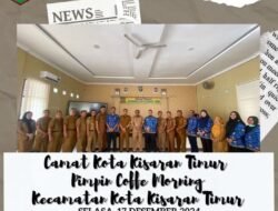 Camat Kota Kisaran Timur Pimpin Coffe Morning