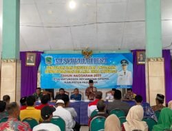 Babinsa Watukosek Hadiri Musdes Penetapan dan Pengesahan APBDes