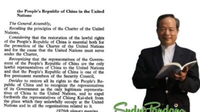 TETO Bantah Kesalahan Interpretasi Resolusi 2758 Majelis Umum PBB dan Implikasi Keliru Status Taiwan