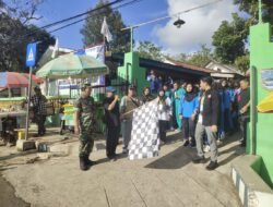 Koramil Lumbang Kawal Jalan Santai Peringatan PGRI dan KORPRI