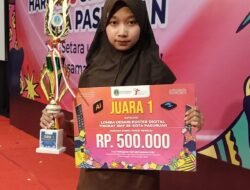 Siswi SMPN 4 Pasuruan Raih Juara 1 Lomba Desain Poster Digital Kota Pasuruan 2024