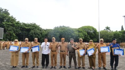 Pesan Sekda Kota Bekasi dalam Apel Penghujung Tahun 2024