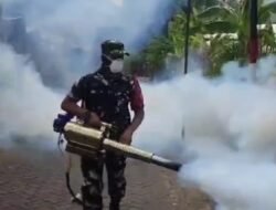 Cegah DBD, Babinsa Desa Ketanireng Lakukan Fogging