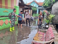 Kodim Probolinggo Pantau dan Tangani Dampak Banjir Rob di Kampung Dok Mayangan