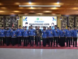 Plt. Bupati Sidoarjo  Hadiri Pengukuhan Dewan Pengurus Korpri 