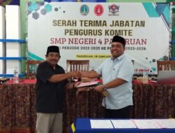 SMPN 4 Pasuruan gelar Serah Terima Jabatan Pengurus Komite