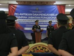 Kakanwil Kemenkum Bali Lantik Delapan Pejabat Fungsional dan Satu Notaris Pengganti