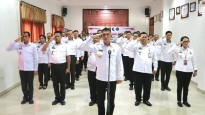 Jajaran Lapas Kerobokan Ikuti Apel Bersama Awal Tahun 2025
