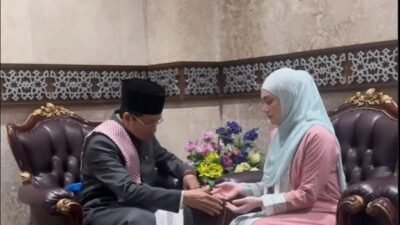 Bertemu Menag, Celine Evangelista dalami Ilmu Agama?