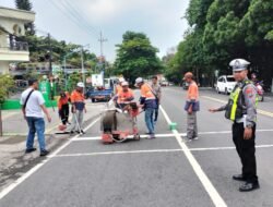 Didesak Warga, Pita Kejut di Jalan Raya Pandaan Ditinggikan Cegah Balap Liar