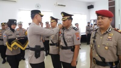 Kapolres Magetan Pimpin Sertijab Wakapolres dan Kasat Reskrim