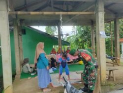 Cegah Stunting, Babinsa Koramil Puspo-Pasuruan Aktif Dampingi Posyandu