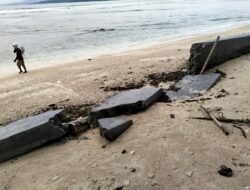 Talud Pekon Seray Masih Terbengkalai